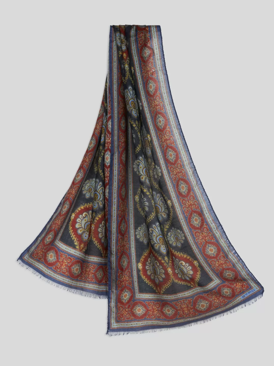 Hot PRINTED SILK AND CASHMERE SCARF | Women Scarves and Silk