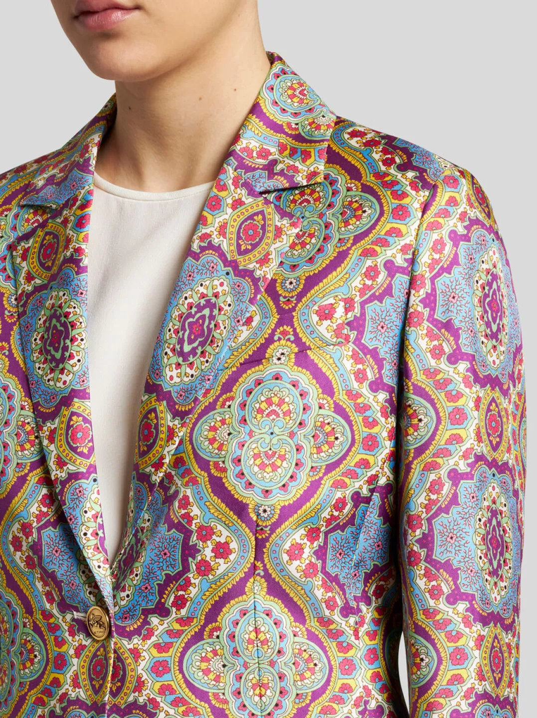 Sale Printed Silk Jacket | Women | | Women Jackets