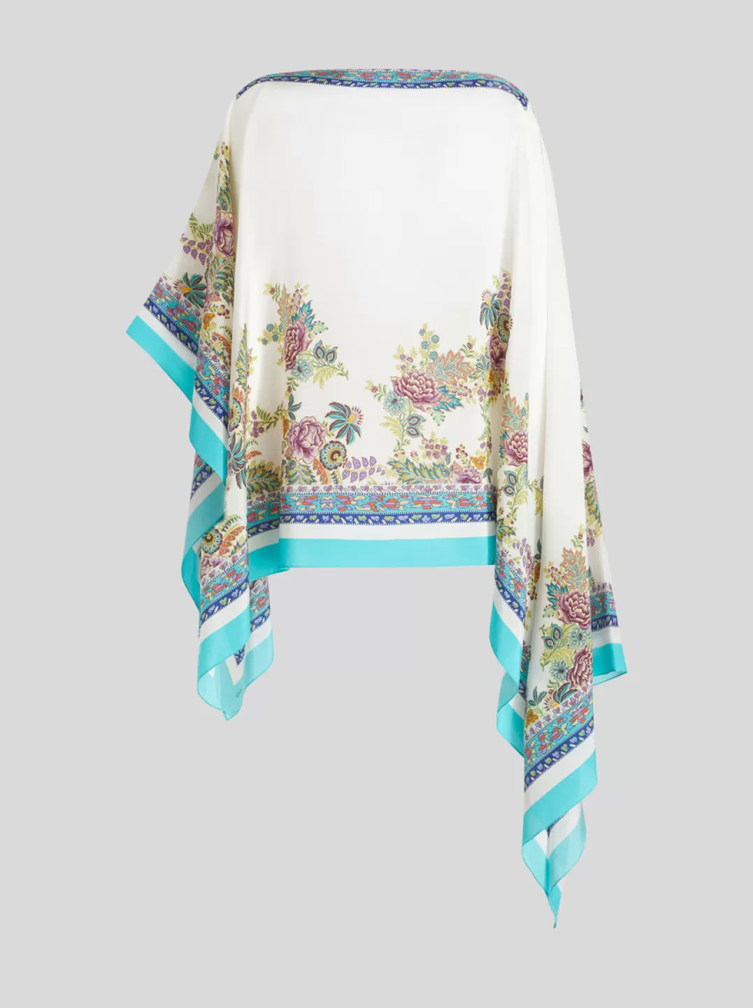 Best Printed Silk Poncho | Women | | Women Capes and Ponchos