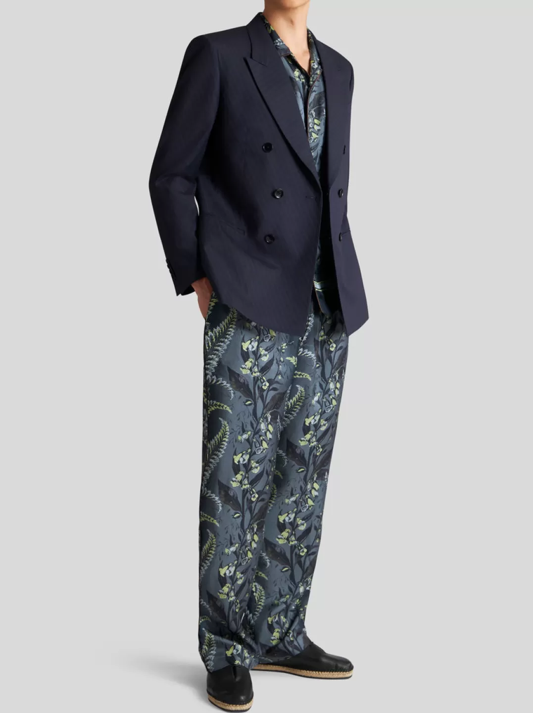 Clearance PRINTED SILK TROUSERS | Trousers