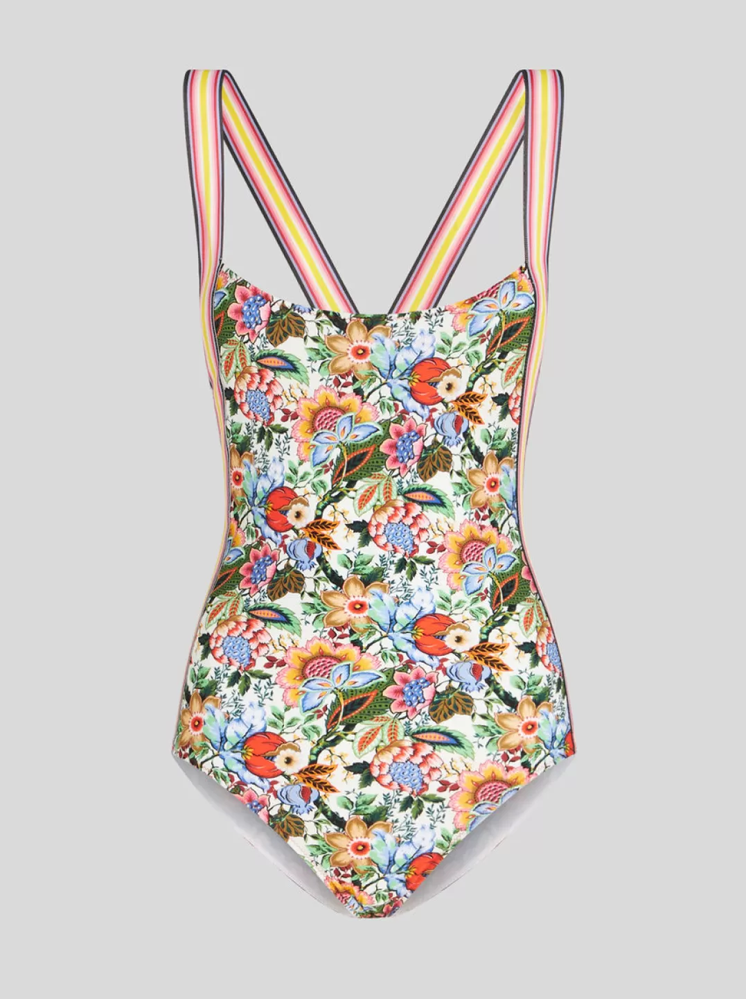 Sale PRINTED SWIMSUIT WITH CRISS-CROSSING SHOULDER STRAPS | Women Beachwear