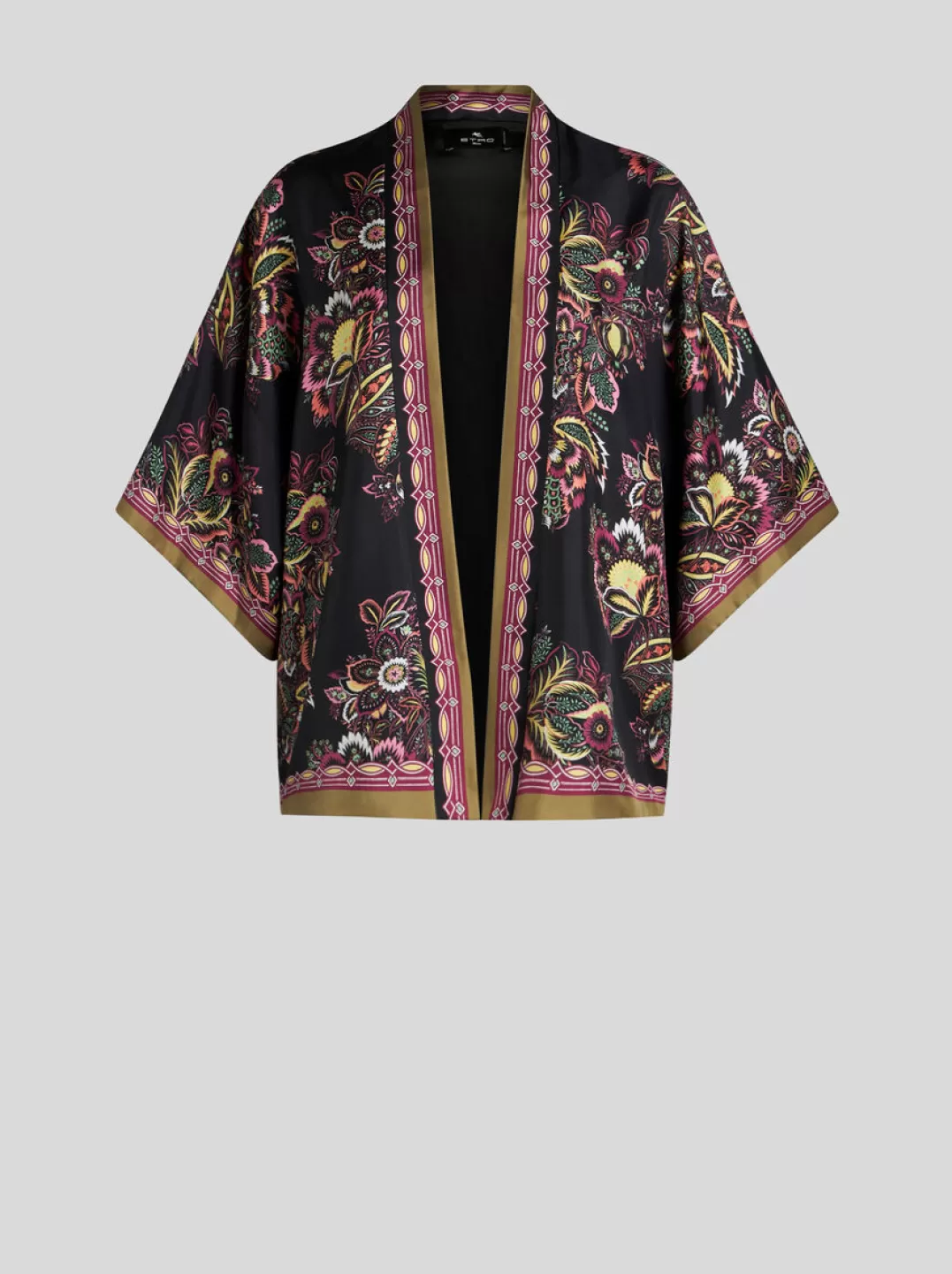 Fashion PRINTED TWILL KESA ROBE | Women Jackets | Capes and Ponchos