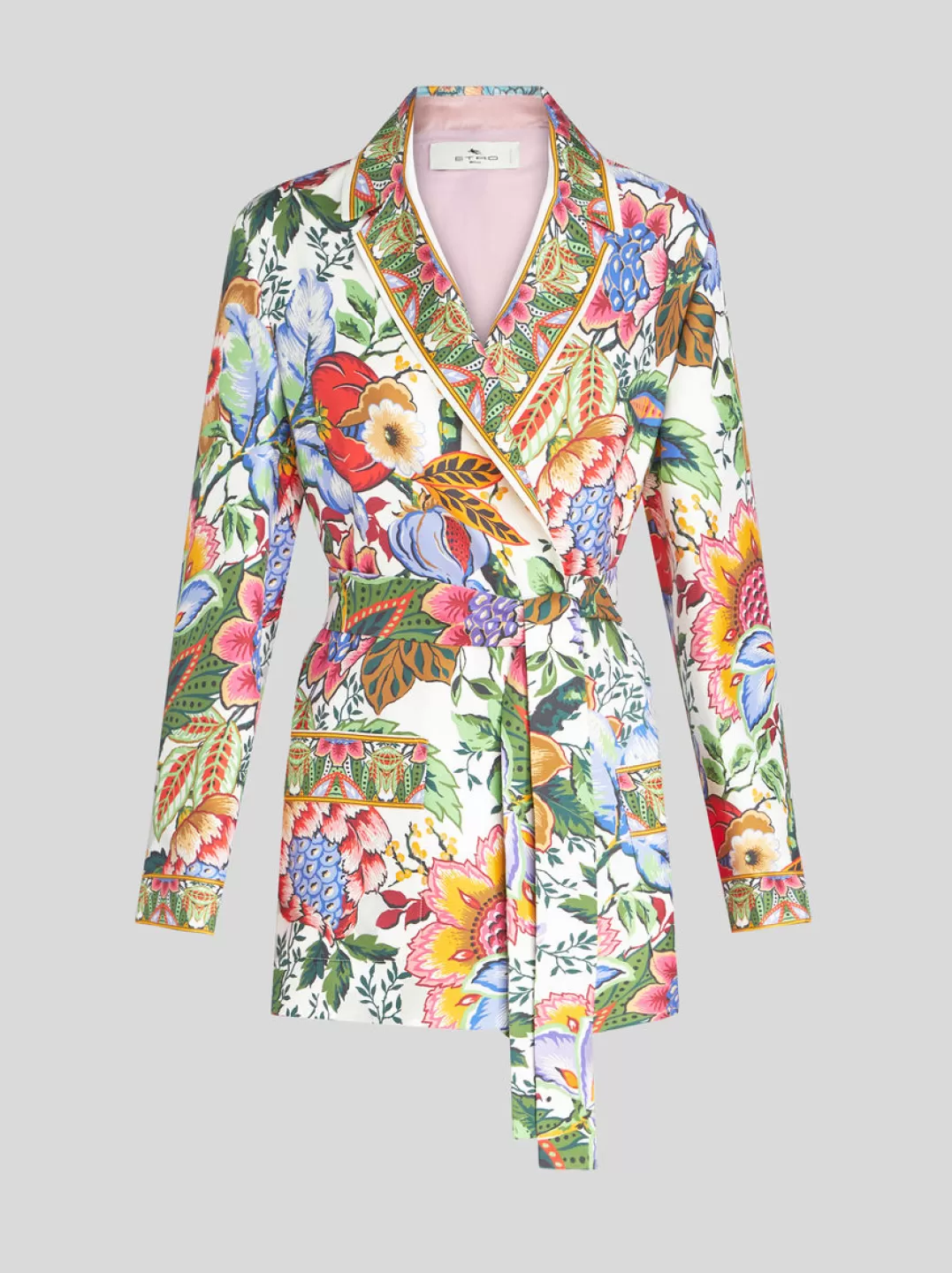 Best Sale PRINTED TWILL WRAPAROUND JACKET | Women Jackets