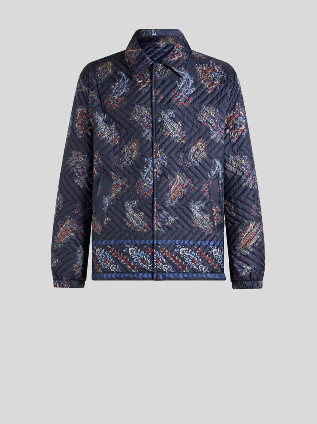 Store QUILTED JACKET WITH PAISLEY PRINT | Coats and Outerwear