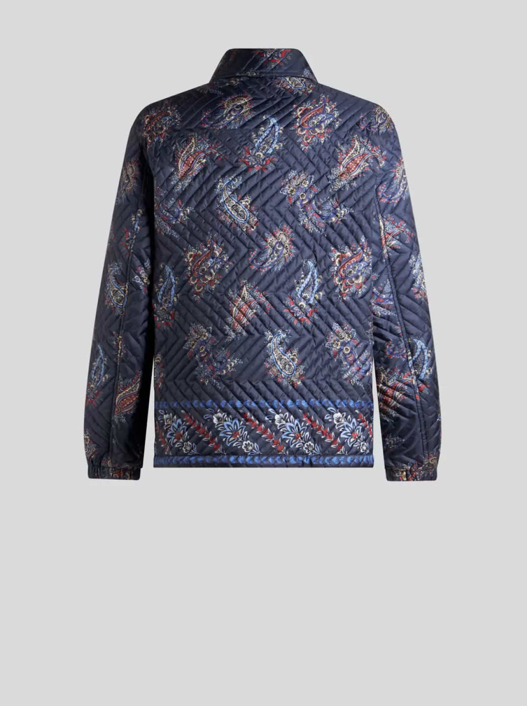 Store QUILTED JACKET WITH PAISLEY PRINT | Coats and Outerwear