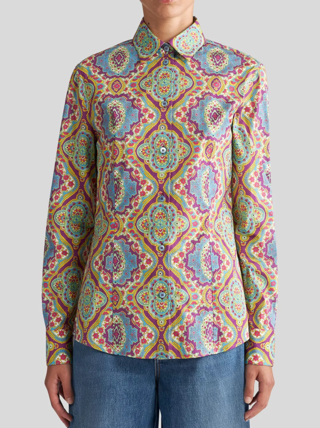 Store Shirt With Medallion Print | Women | | Women Shirts and Blouses