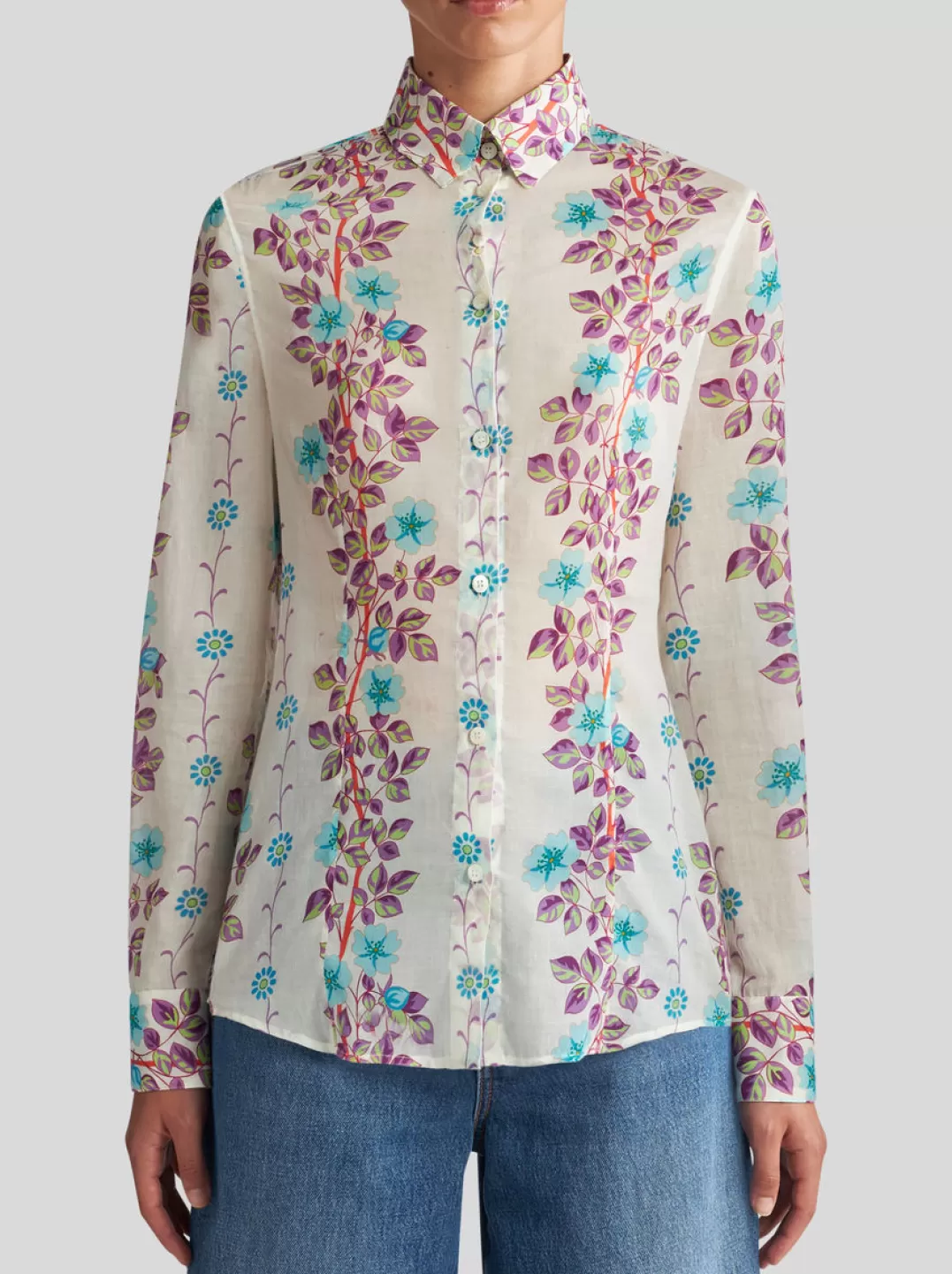 Best Shirt With Placed Floral Print | Women | | Women Shirts and Blouses