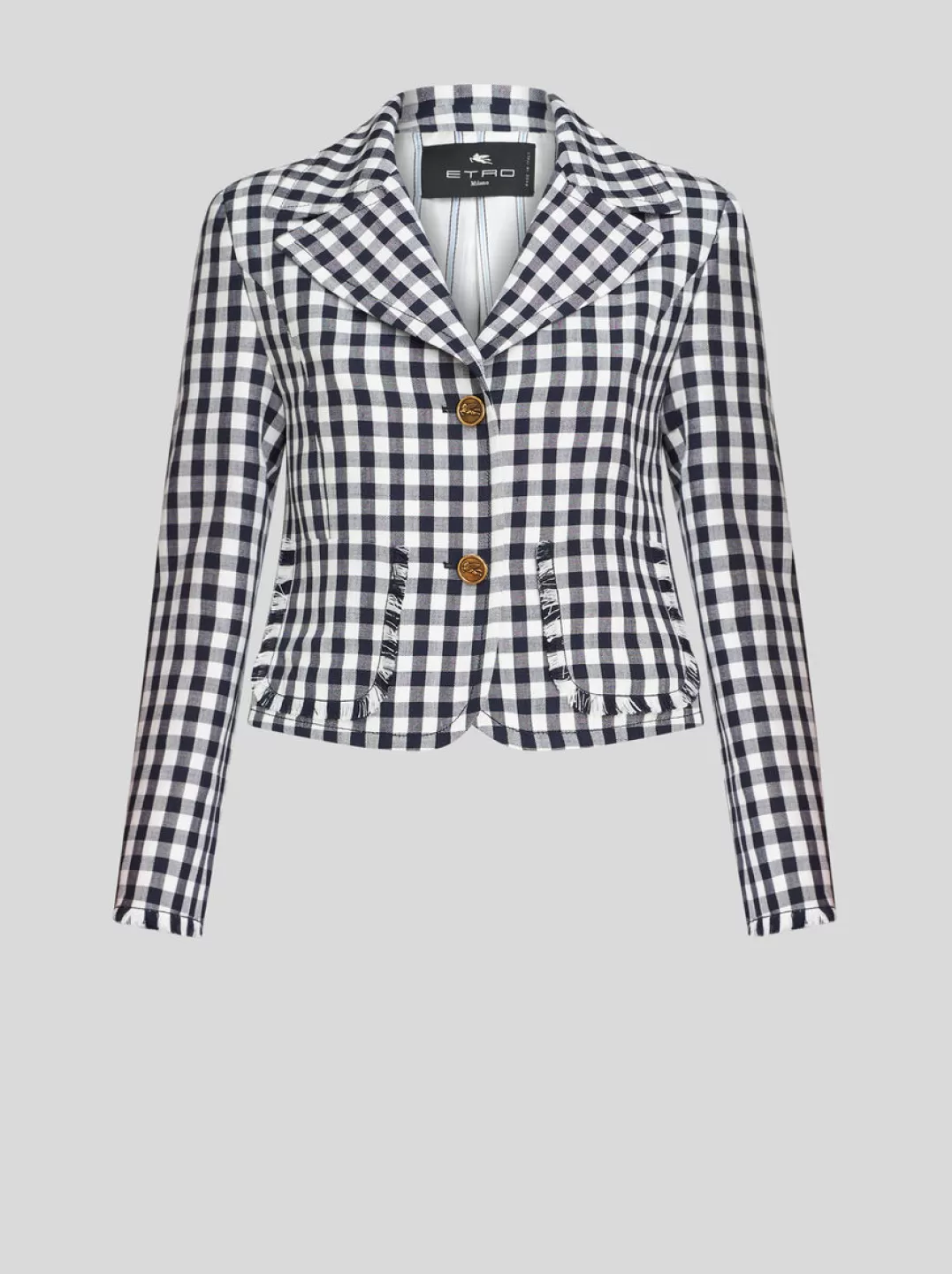 Cheap SHORT GINGHAM JACKET | Women Jackets