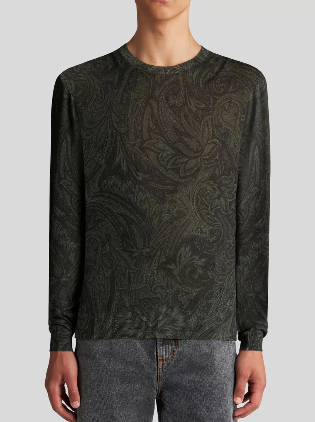 Best Sale SILK AND CASHMERE PAISLEY SWEATER | Knitwear