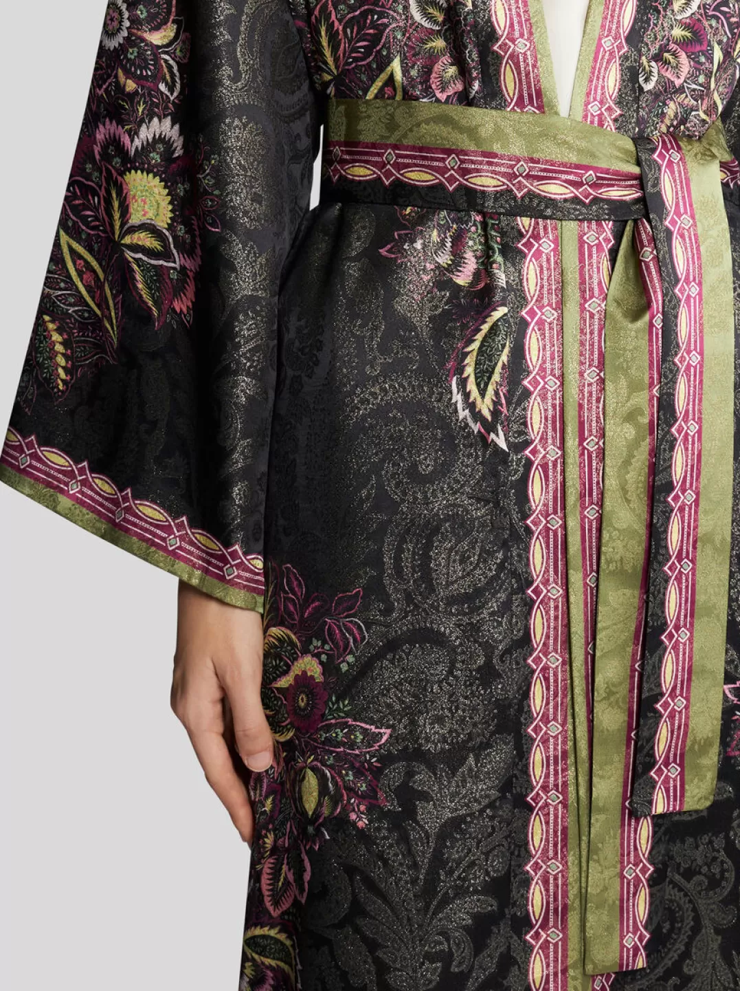 Flash Sale SILK JACQUARD KESA ROBE WITH BELT | Women Coats and Outerwear