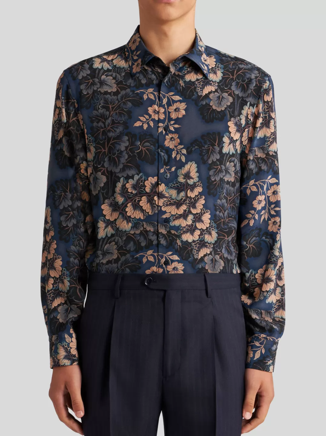 Sale SILK SHIRT WITH FOLIAGE PRINT | Shirts