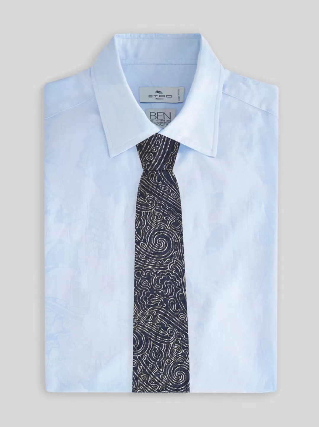 Best Silk Tie With Graphic Paisley Designs | Men | Blue | Ties and Pocket Squares