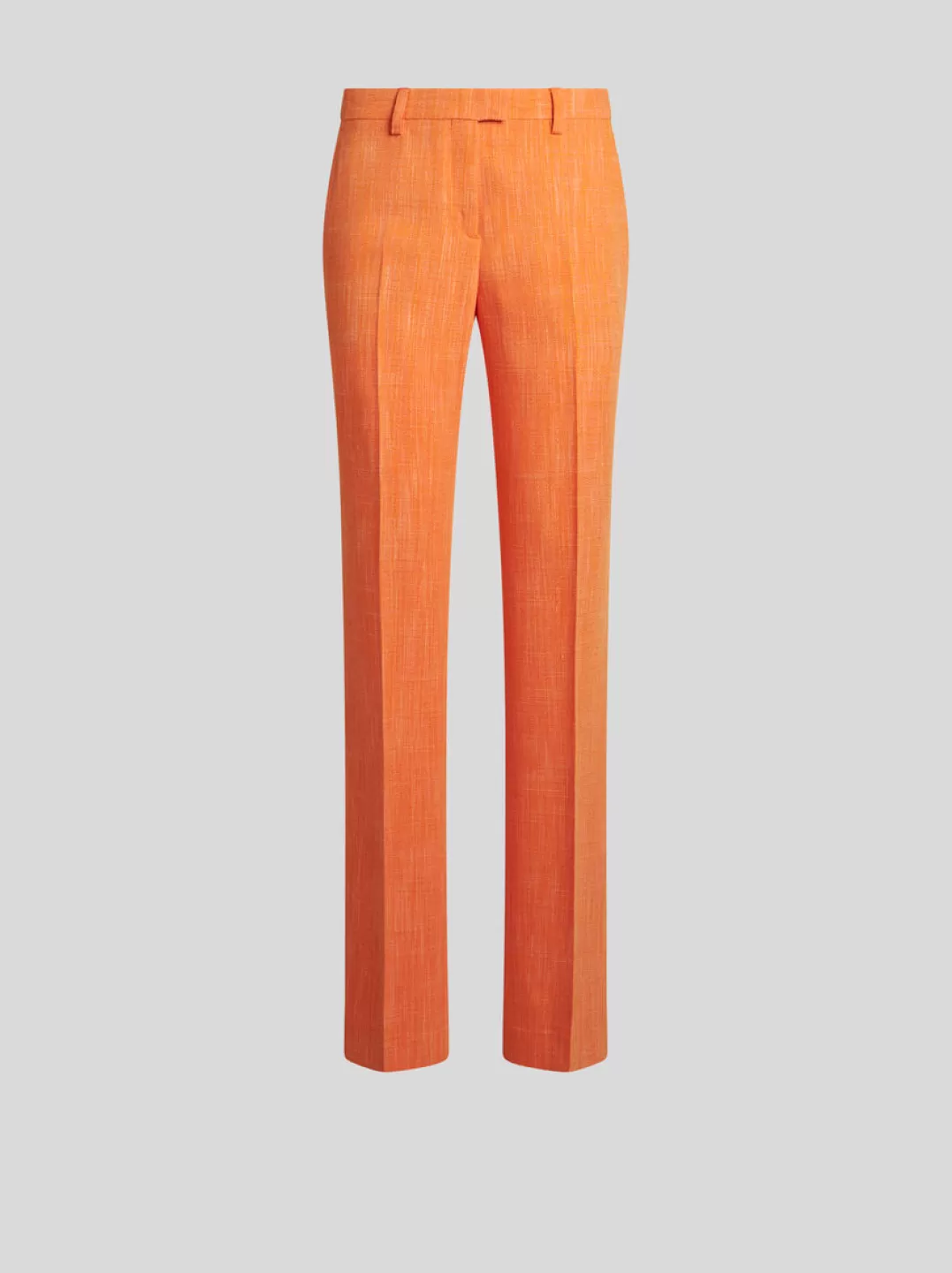 Outlet Slub Fabric Trousers | Women | | Women Trousers