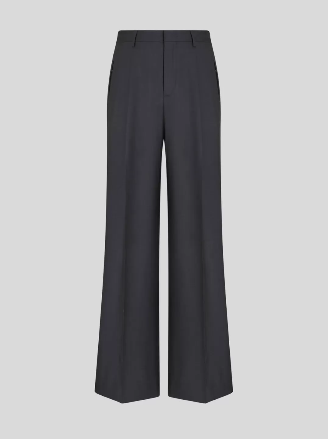 New STRETCH WOOL TROUSERS WITH PLEATS | Trousers