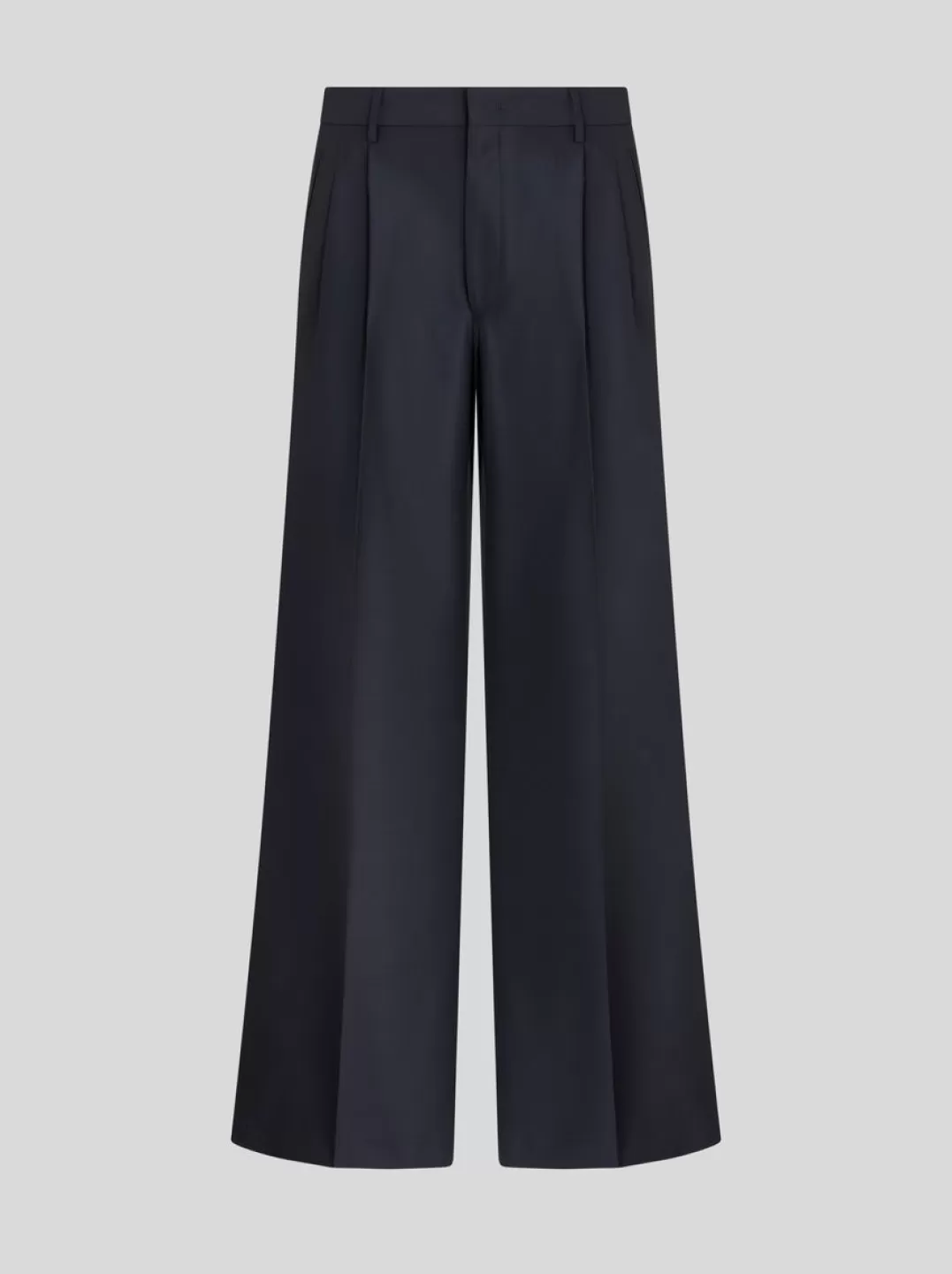 Best STRETCH WOOL TROUSERS WITH PLEATS | Trousers