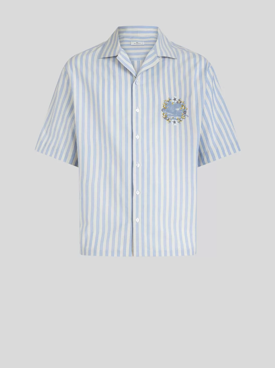 Cheap STRIPED BOWLING SHIRT WITH PEGASO | Shirts