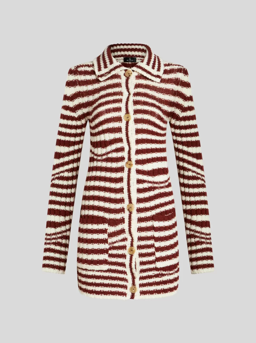 Cheap STRIPED KNIT CARDIGAN | Women Knitwear