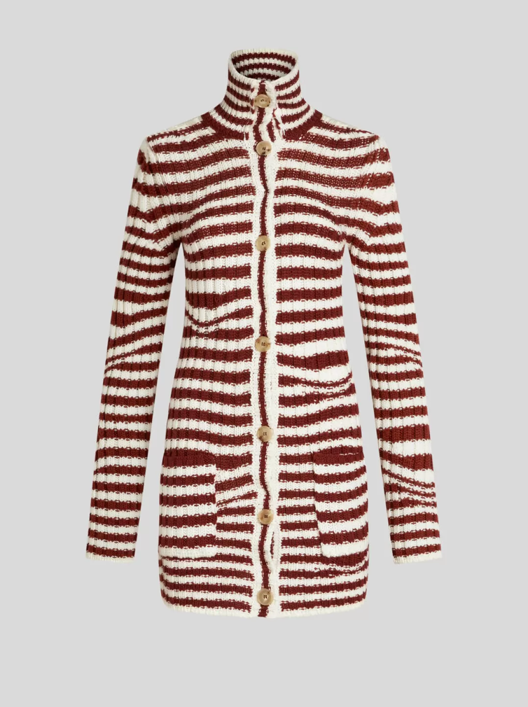 Cheap STRIPED KNIT CARDIGAN | Women Knitwear