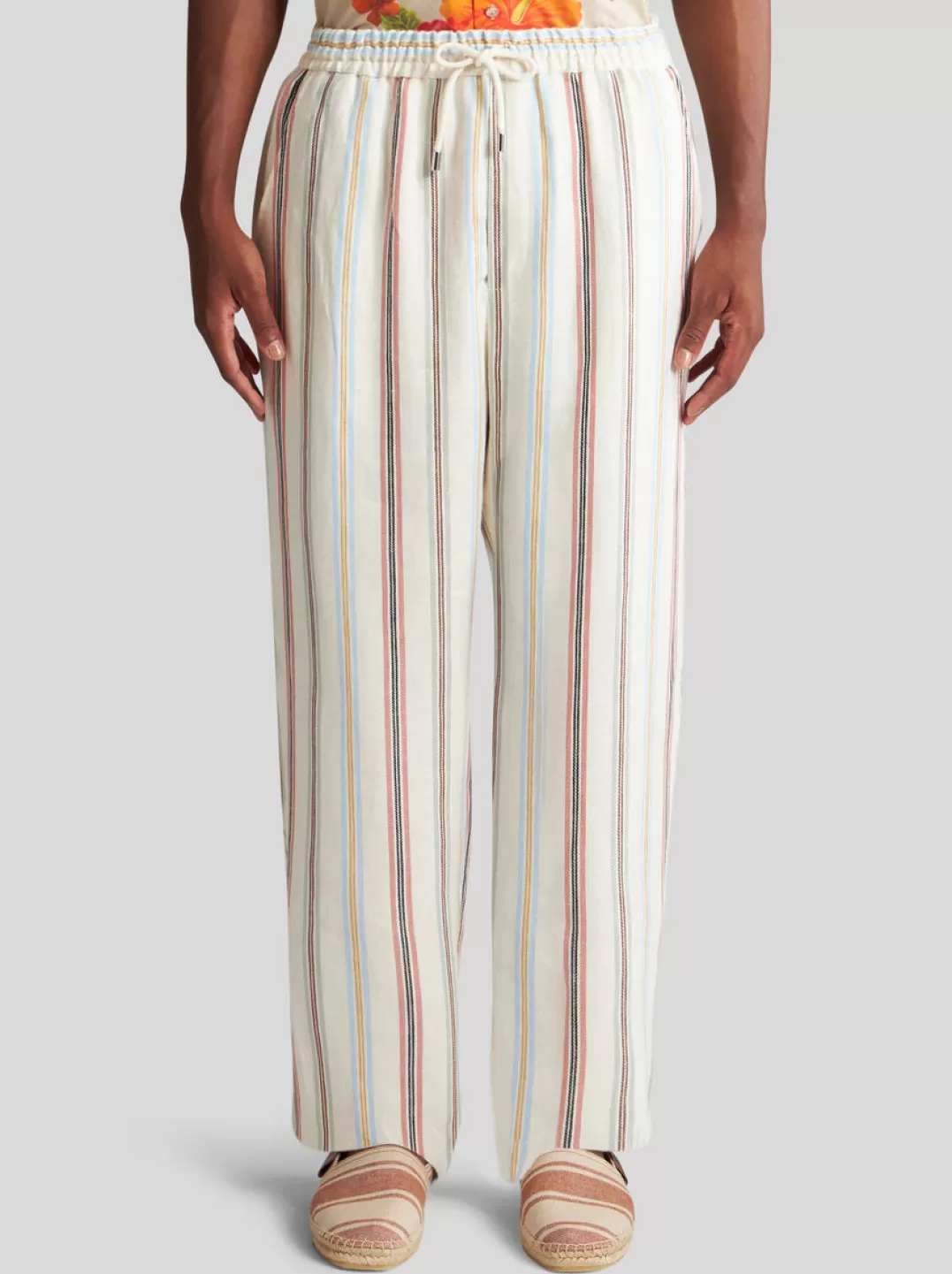 Online STRIPED LINEN TROUSERS | Trousers