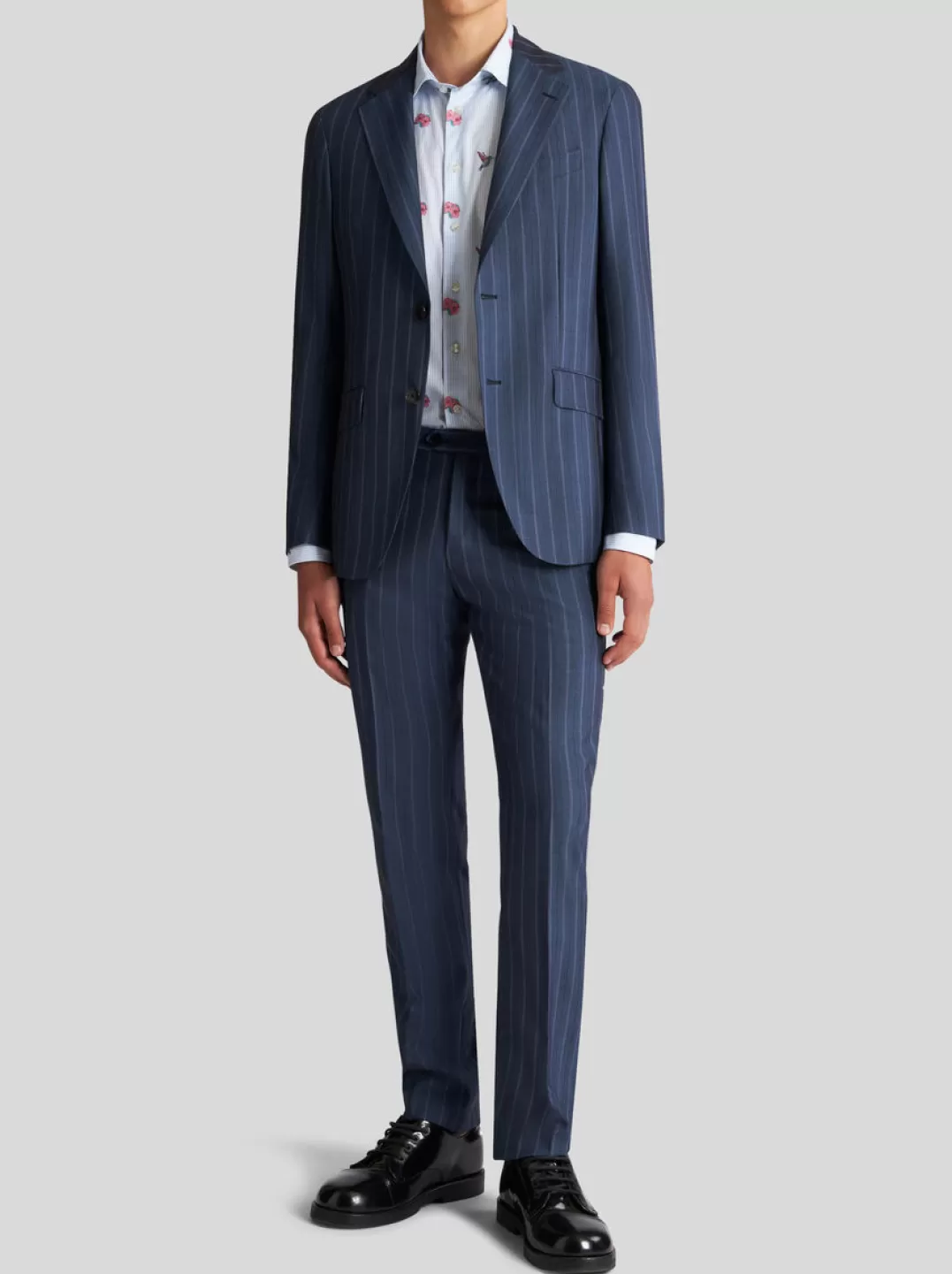 Discount STRIPED WOOL JACQUARD SUIT | Suits