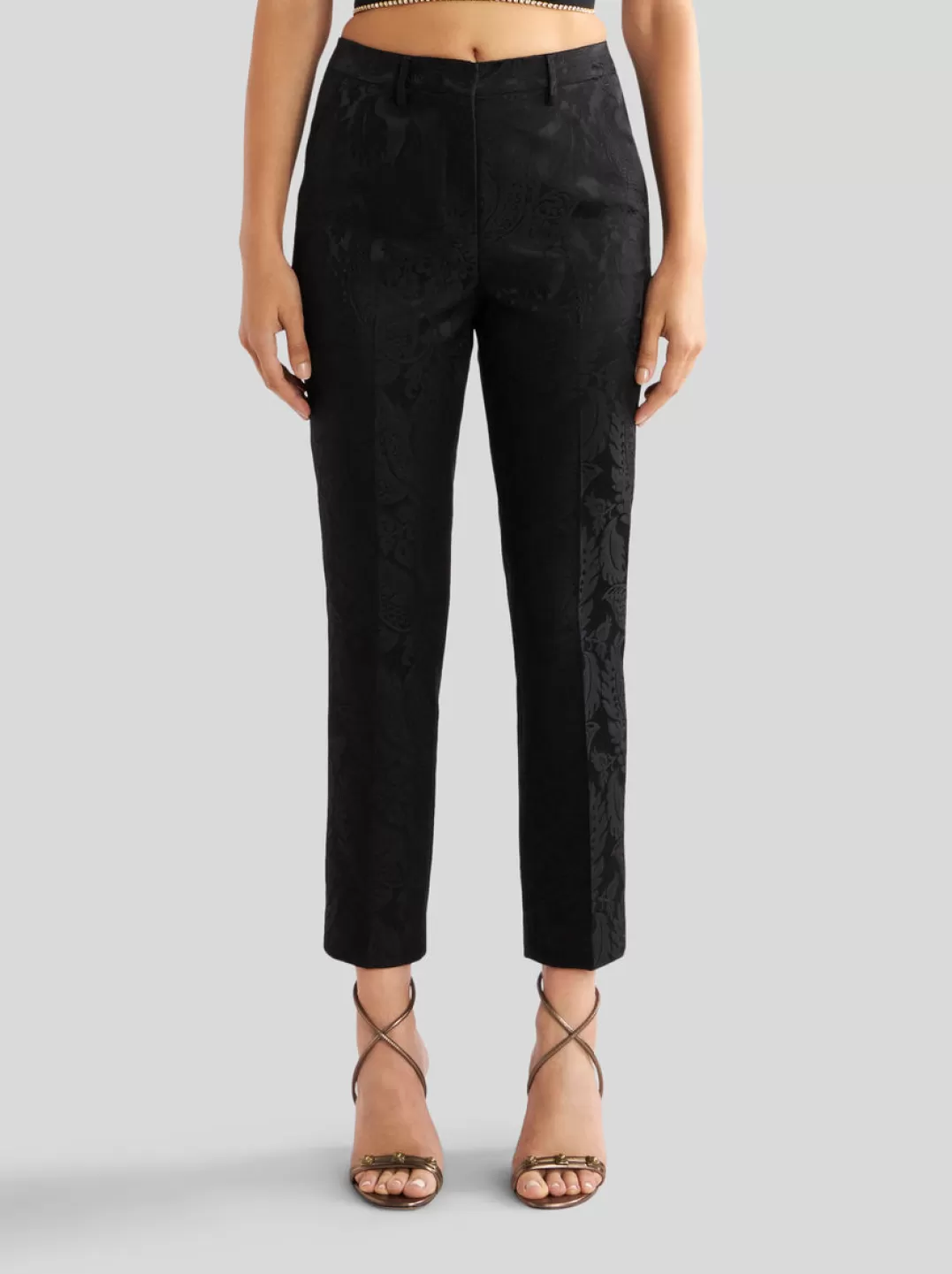 Discount Tailored Jacquard Trousers | Women | Women Trousers