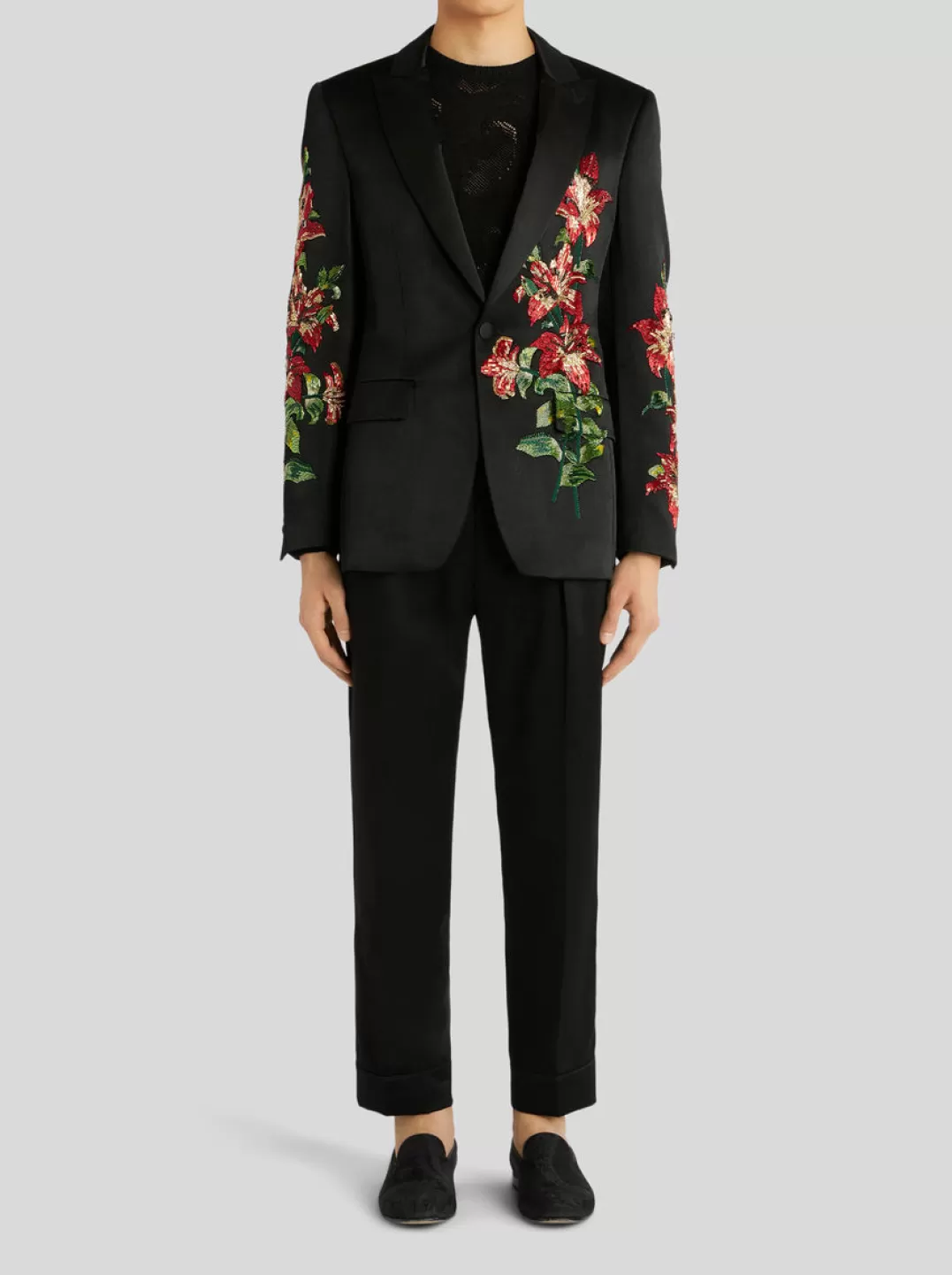 Cheap Tailored Floral Embroidery Jacket | Men | Jackets