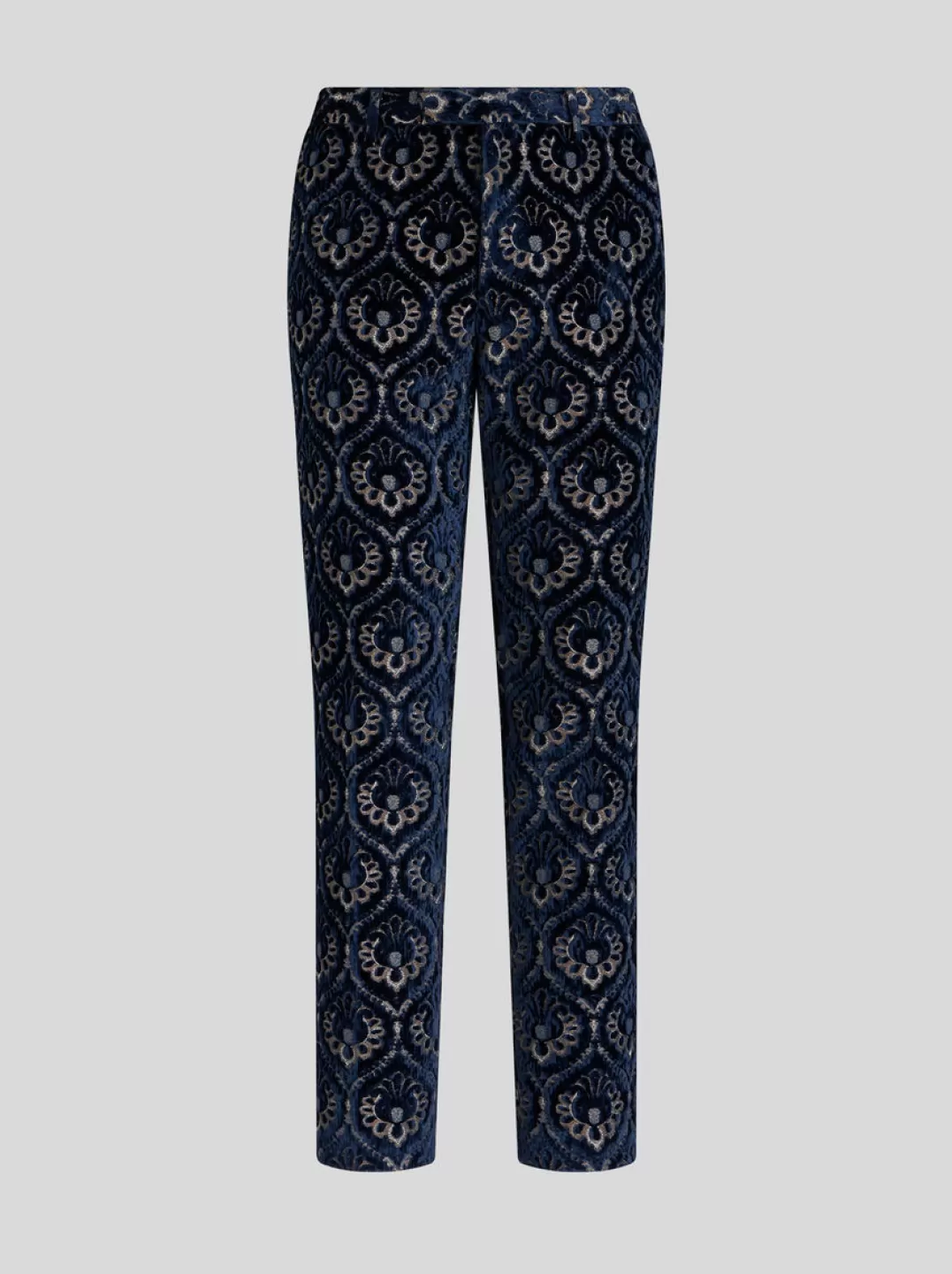 Discount VELVET JACQUARD SLIM-FIT TROUSERS | Trousers