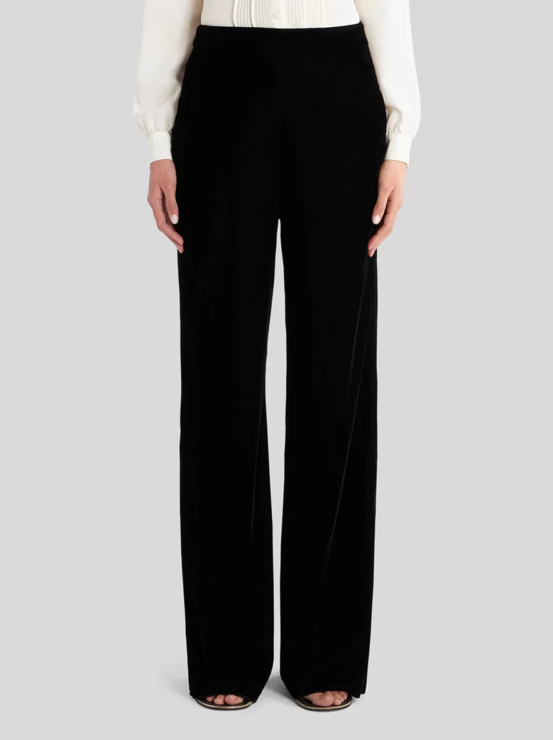 Discount Velvet Palazzo Trousers | Women | | Women Trousers