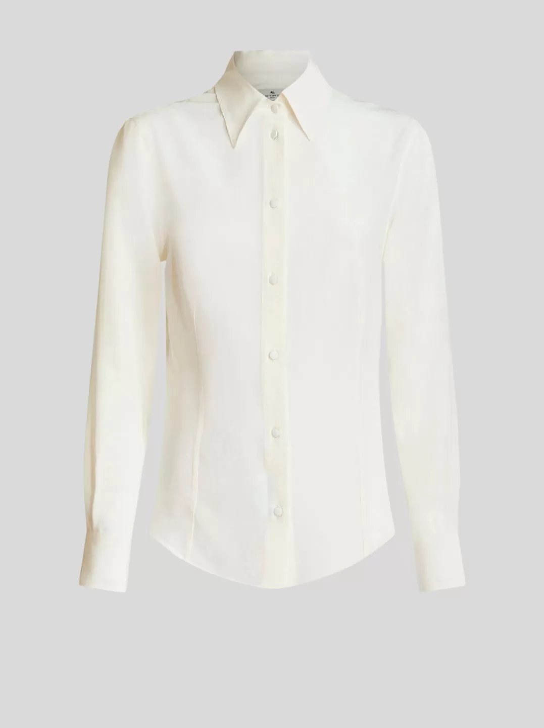 Hot White Silk Shirt With Tucks | Women | Women Shirts and Blouses