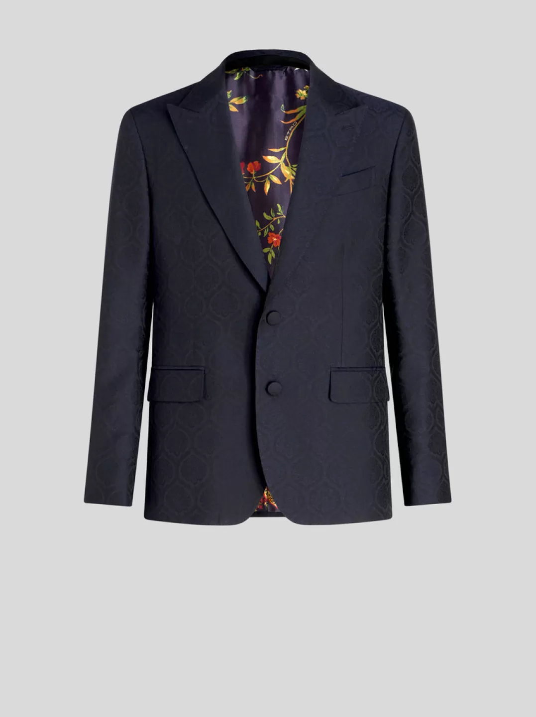 New WOOL AND COTTON JACQUARD JACKET | Jackets