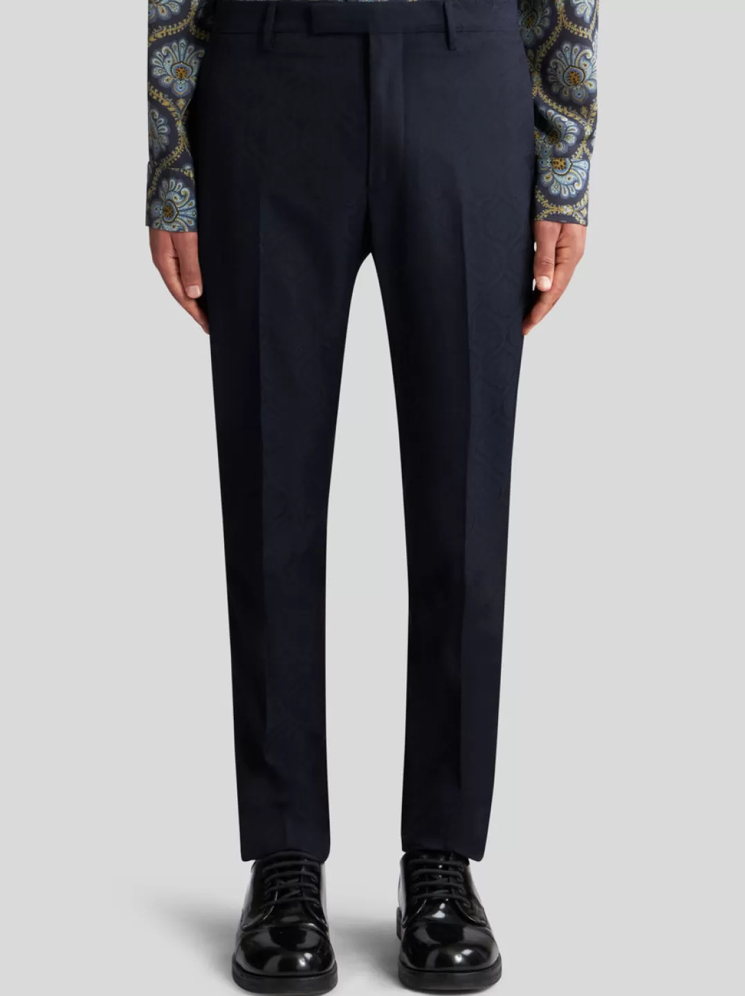 Best WOOL AND COTTON JACQUARD TROUSERS | Trousers