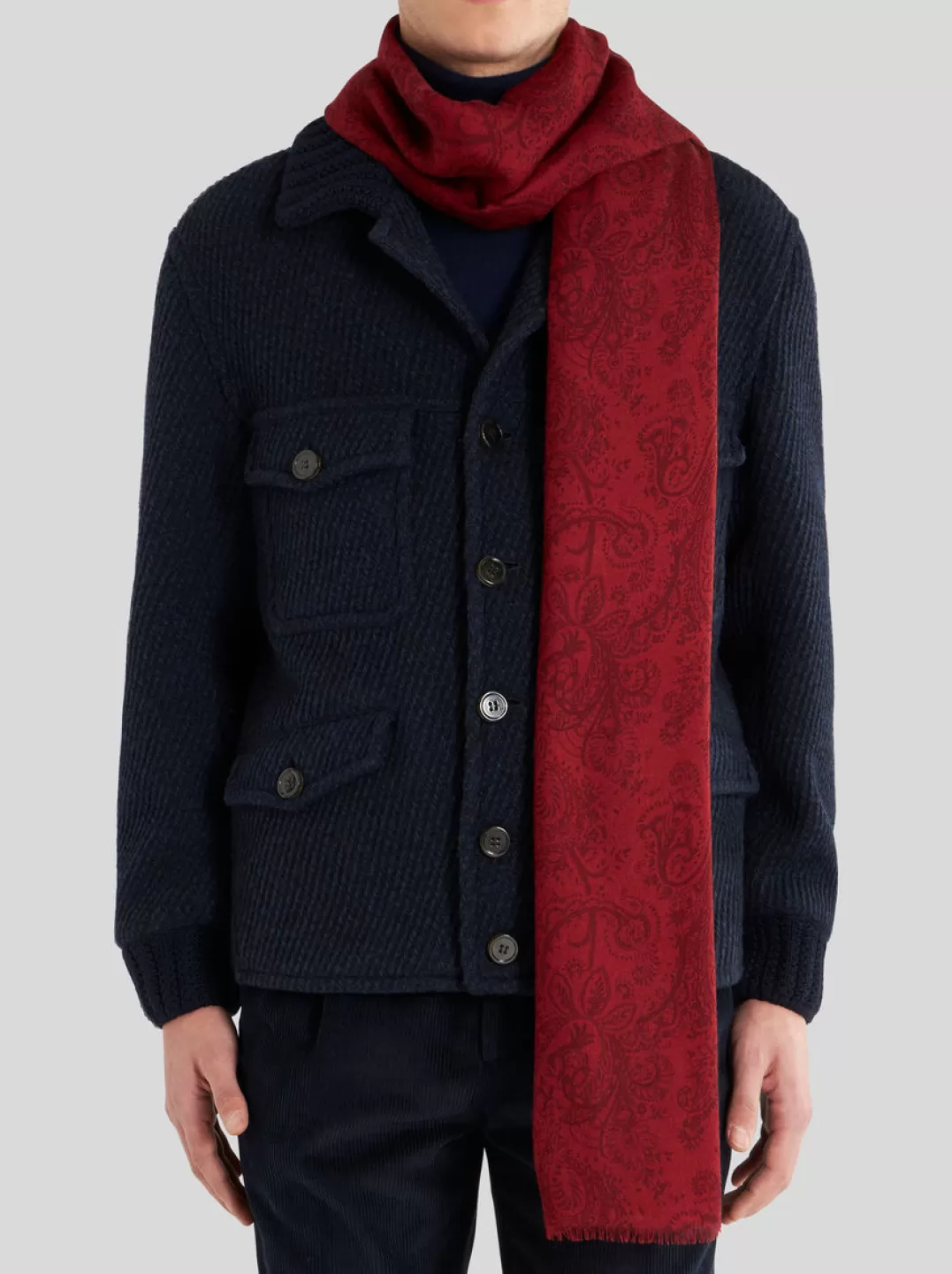 Clearance Wool, Cashmere And Silk Scarf | Men | | Scarves